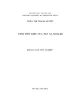 Tính diện tích của tán xạ moller