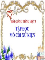 Bài giảng tiếng việt 3 tuần 17 bài tập đọc   mồ côi xử kiện 