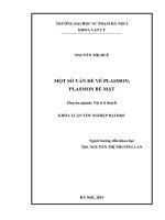 Một số vấn đề về plasmon, plasmon bề mặt