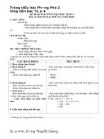 KẾ HOẠCH HƯỚNG dẫn học TOÁN 4  phương pháp VNEN