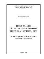Thuật toán ID3 và chương trình mô phỏng chuẩn đoán bệnh cúm h1n2