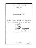 Nghiên cứu bào chế pellet omeprazole