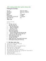 Đề cương môn bảo quản nông sản