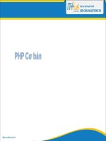 PHP  cơ bản 2 Tài Liệu Hữu Ích IT