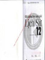 BỒI DƯỠNG học SINH GIỎI LỊCH sử 12   TRƯƠNG NGỌC THƠI phần 1