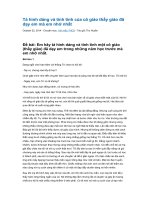 Tả hình dáng và tính tình của cô giáo thầy giáo đã dạy em mà em nhớ nhất 