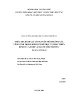 Điều tra đánh giá tài nguyên môi trường các vùng vịnh trọng điểm ven bờ biển phục vụ phát triển kinh tế xã hội và bảo vệ môi trường