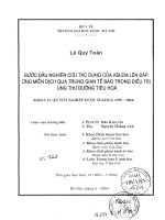 Bước đầu nghiên cứu tác dụng của aslem lên đáp ứng miễn dịch qua trung gian tế bào trong điều trị ung thư đường tiêu hóa