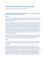 Tả lại cảnh đường phố lúc cơn giông ập đến 