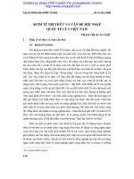 Kinh tế tri thức và vấn đề hội nhập quốc tế của Việt Nam  Phạm Thị Xuân Thọ