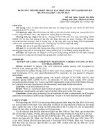 VƯỚC đầu TIẾN HÀNH kỹ THUẬT tạo NHỊP VĨNH VIỄN tại BỆNH VIỆN TRƯỜNG đại học y dược HUẾ 