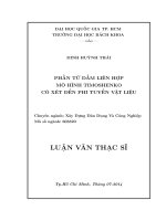 phần tử dầm liên hợp mô hình timoshenko có xét đến phi tuyến vật liệu