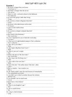 BÀI tập VIẾT lại câu