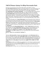 Thiết Kế Banner Quảng Cáo Bằng Macromedia Flash