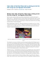 Cảm nhận về bài thơ khúc hát ru những em bé lớn trên lưng mẹ của nguyễn khoa điềm 