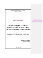 Ôn tập củng cố phần cảm ứng điện từ   vật lý 11 (nâng cao) nhằm nâng cao kết quả học tập của học sinh