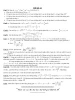 Đề thi thử tốt nghiệp THPT môn TOán