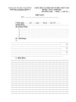 Biên bản họp tổ văn vòng