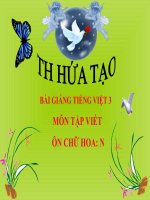Bài giảng tiếng việt 3 tuần 17 bài tập viết ôn chữ hoa n 