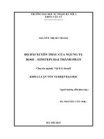 Độ dài xuyên thấu của ngưng tụ bose   einstein hai thành phần