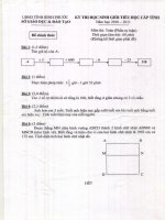 Đề thi tự luận Toán và Tiếng Việt cấp tỉnh năm học 2010 2011