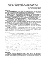 ĐÁNH GIÁ các đặc điểm ĐƯỜNG PHỤ và các yếu tố kỹ THUẬT TRONG TRIỆT bỏ ĐƯỜNG dẫn TRUYỀN THỤ BẰNG SÓNG CAO tần 