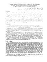 NGHIÊN cứu  đặc điểm  lâm SÀNG và dấu CHỈ điểm SINH học của tổn  THƯƠNG  TRONG NHỒI máu cơ TIM cấp tại BỆNH VIỆN đa KHOA TP hồ cần  THƠ 