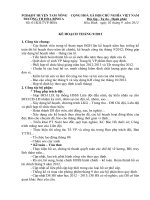 kế hoạch tháng của tổ văn phòng