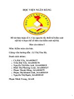 Các nguyên tắc kiểm soát nội bộ và hạn chế cố hữu của kiểm soát nội bộ