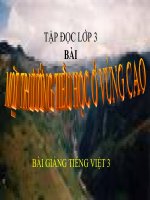 Bài giảng tiếng việt 3 tuần 14 bài tập đọc   một trường tiểu học vùng cao 