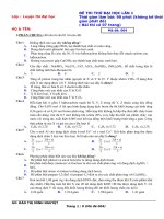 THI THỬ ĐẠI HỌC CÓ ĐÁP ÁN