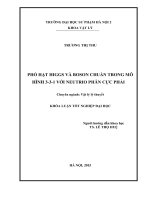 Phổ hạt giggs và boson chuẩn trong mô hình 3 3 1 với neutrio phân cực phải