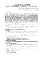 ỨNG DỤNG máy tạo NHỊP TIM TRÊN BỆNH NHÂN rối LOẠN NHỊP TIM CHẬM tại BỆNH VIỆN đa KHOA TỈNH BÌNH ĐỊNH TRONG 2 năm 6 2009 4 2011 