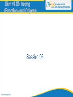 Hàm và đối tượng trong javascript Session 6
