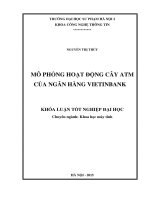 Mô phỏng hoạt động cây ATM của ngân hàng vietinbank