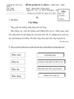 Đề KT Tiếng Việt 1 Cuối HK2 : 2010  2011