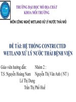 Xử lý vi khuẩn cao   nước thải bệnh viện