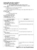 KẾ HOẠCH HƯỚNG dẫn học TIẾNG VIỆT 4 12 18  VNEN