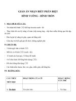 Giáo án mầm non đề tài nhận biết phân biệt con gà, con vịt màu đỏ 