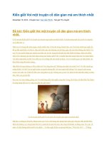 Kiến giết voi một truyện cổ dân gian mà em thích nhất 