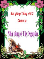 Bài giảng tiếng việt 3 tuần 15 bài chính tả   nghe  viếtnhà rông ở tây nguyên, phân biệt ưiươi, sx, âtâc 