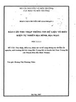 Thu thập, điều tra, khảo sát và bổ sung thông tin dữ liệu tài nguyên, môi trường đối với bờ vùng bắc trung bộ và duyên hải nam trung bộ (từ thanh hóa đến bình thuận)