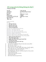 Đề cương môn hệ thống thông tin địa lí