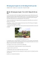 Kể sáng tạo truyện cú và voi bằng lời kể của voi 