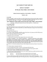 QUY CHUẨN KỸ THUẬT QUỐC GIA VỀ PHỤ GIA THỰC PHẨM CHẤT KHÍ ĐẨY