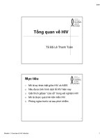Bài giảng tổng quan về HIV   TS BS  lê thanh toàn