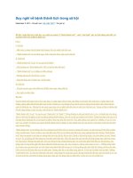 Suy nghĩ về bệnh thành tích trong xã hội 