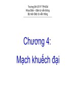 bài giảng Mạch khuếch đại