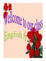 Bài giảng tiếng anh 7 unit 8 