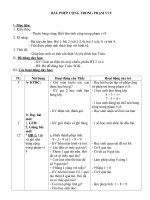 Giáo án bài phép cộng trong phạm vi 9 